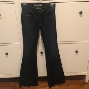 J brand dark wash flare jeans